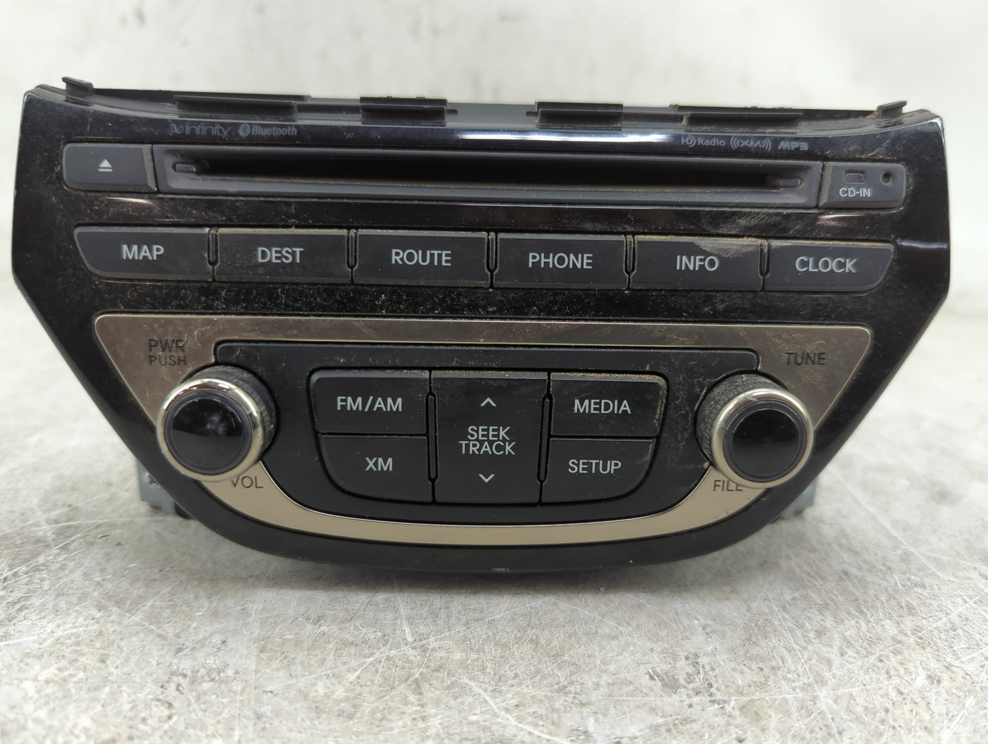 2013 Hyundai Genesis Radio AM FM Cd Player Receiver Replacement P/N:96560-2M770YHG AN242DKAN Fits OEM Used Auto Parts - Oemu