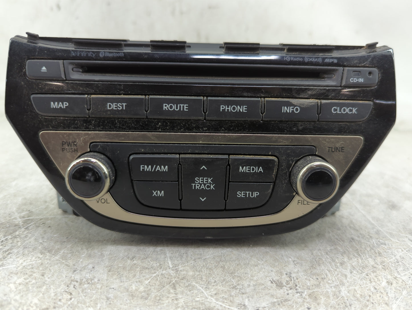 2013 Hyundai Genesis Radio AM FM Cd Player Receiver Replacement P/N:96560-2M770YHG AN242DKAN Fits OEM Used Auto Parts - Oemu