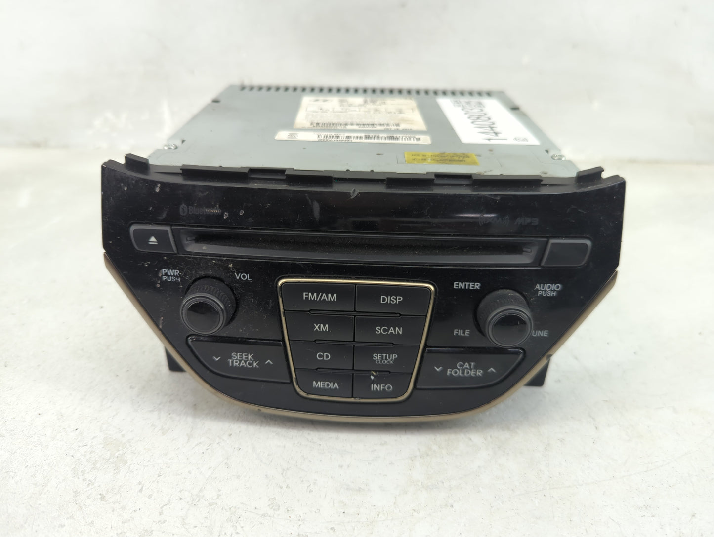 2013 Hyundai Genesis Radio AM FM Cd Player Receiver Replacement P/N:961802M117YHG AC1B0DKAN, TQ8-AC1B0DKAN Fits OEM Used Aut
