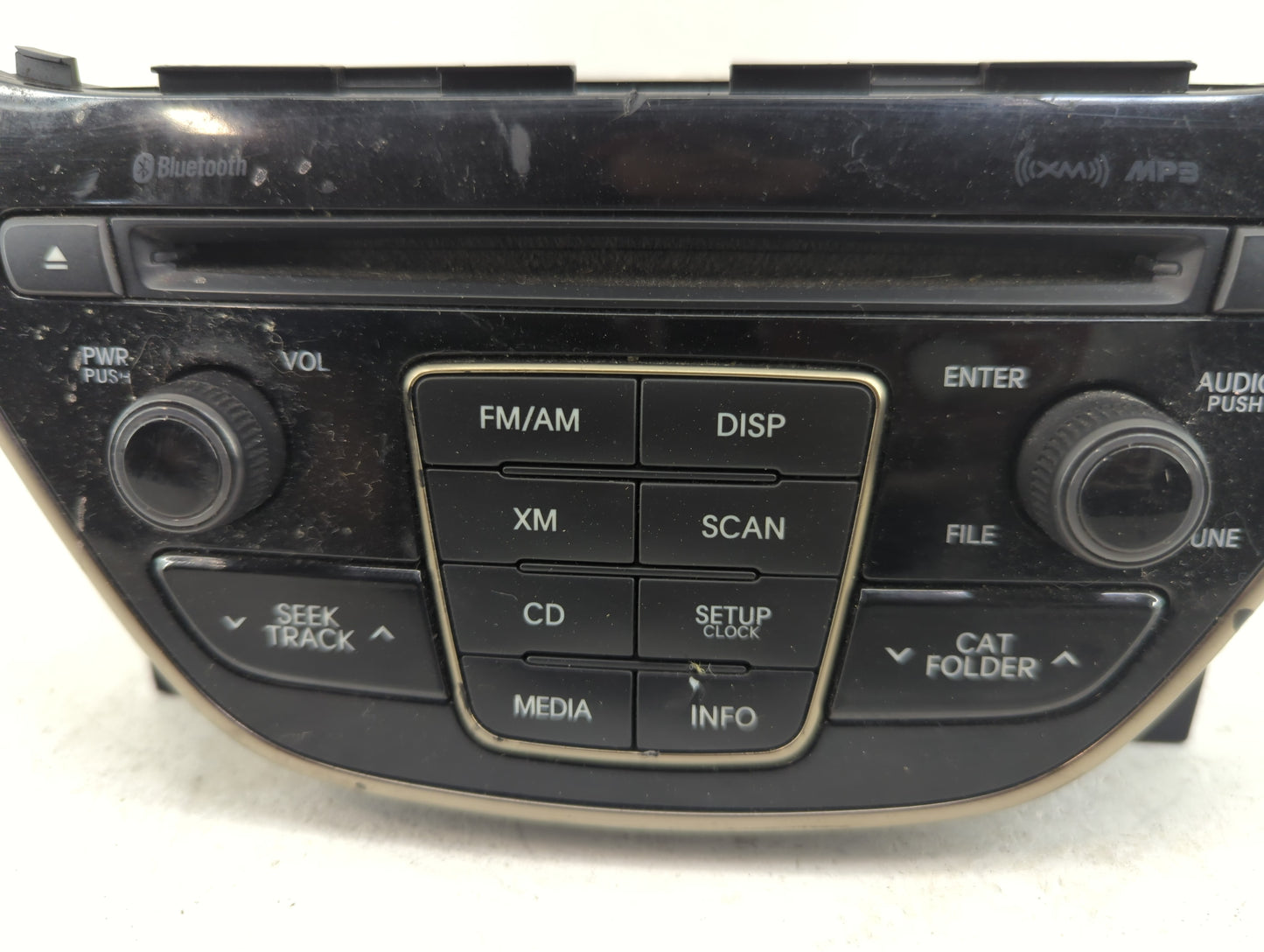 2013 Hyundai Genesis Radio AM FM Cd Player Receiver Replacement P/N:961802M117YHG AC1B0DKAN, TQ8-AC1B0DKAN Fits OEM Used Aut