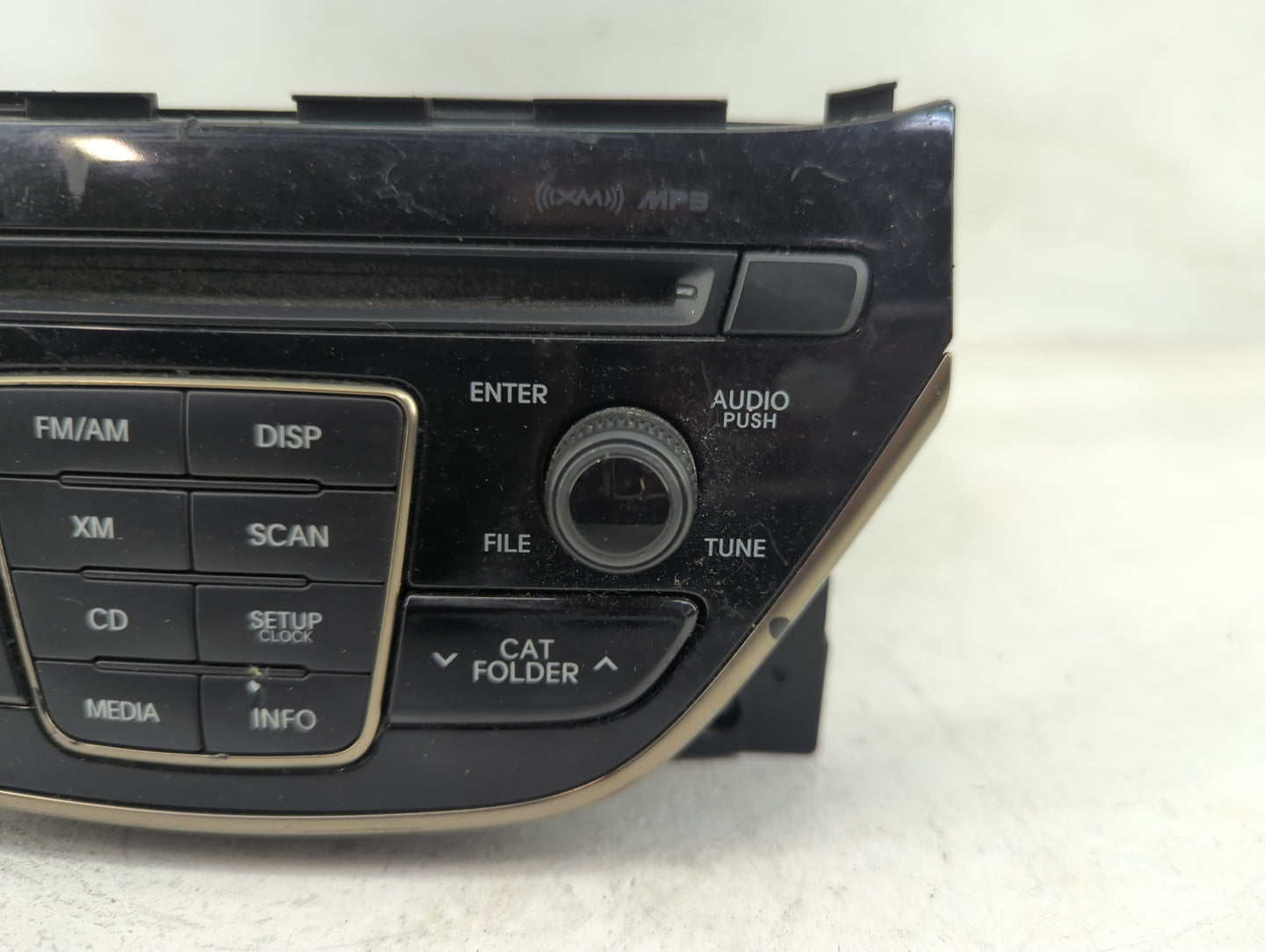 2013 Hyundai Genesis Radio AM FM Cd Player Receiver Replacement P/N:961802M117YHG AC1B0DKAN, TQ8-AC1B0DKAN Fits OEM Used Aut