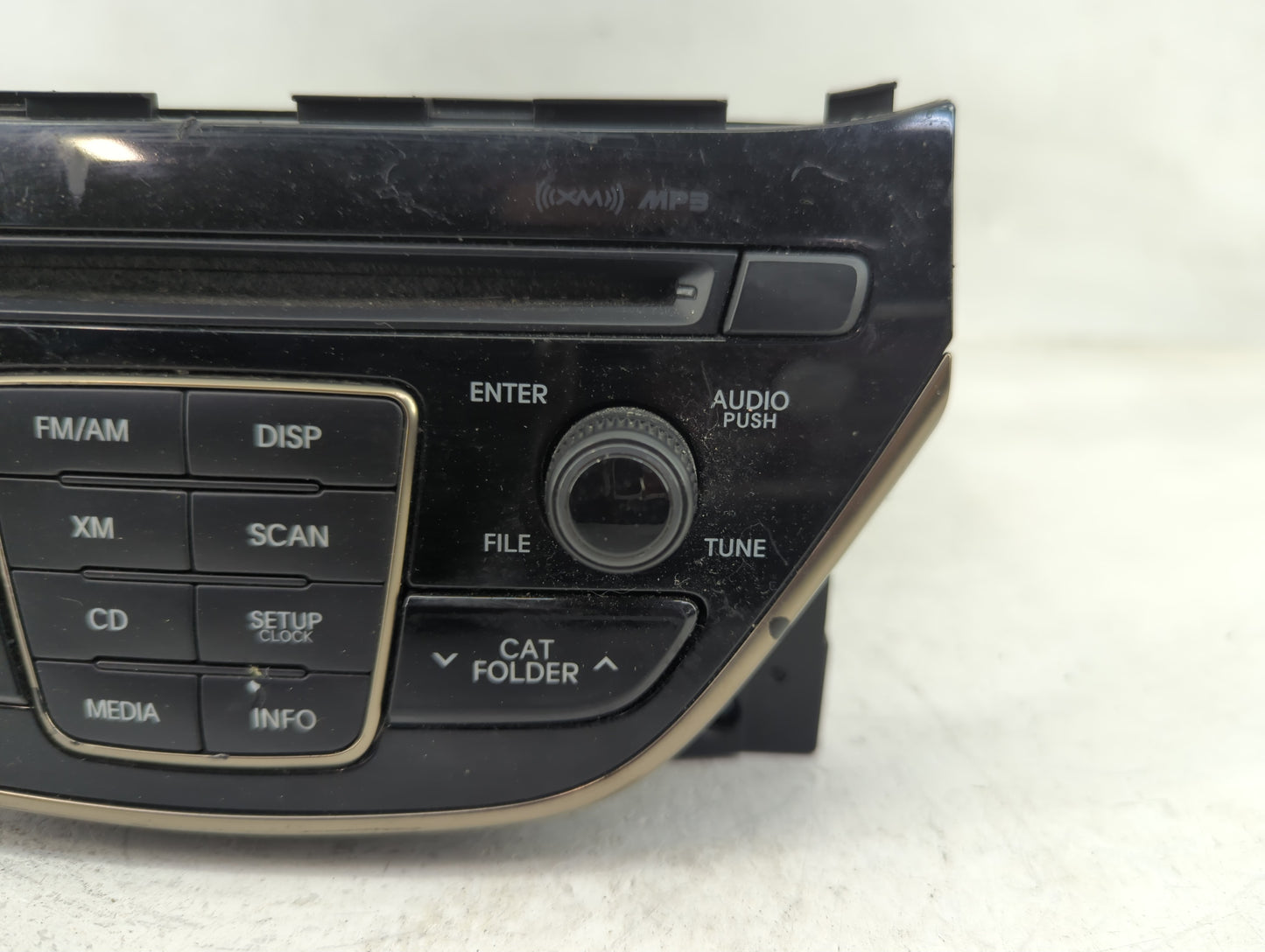 2013 Hyundai Genesis Radio AM FM Cd Player Receiver Replacement P/N:961802M117YHG AC1B0DKAN, TQ8-AC1B0DKAN Fits OEM Used Aut