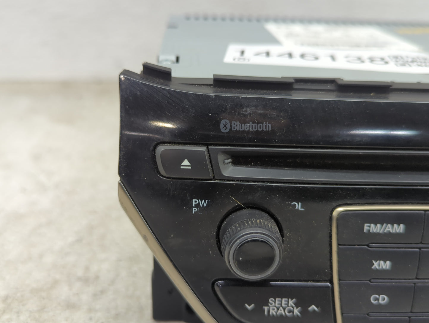 2013 Hyundai Genesis Radio AM FM Cd Player Receiver Replacement P/N:961802M117YHG AC1B0DKAN, TQ8-AC1B0DKAN Fits OEM Used Aut