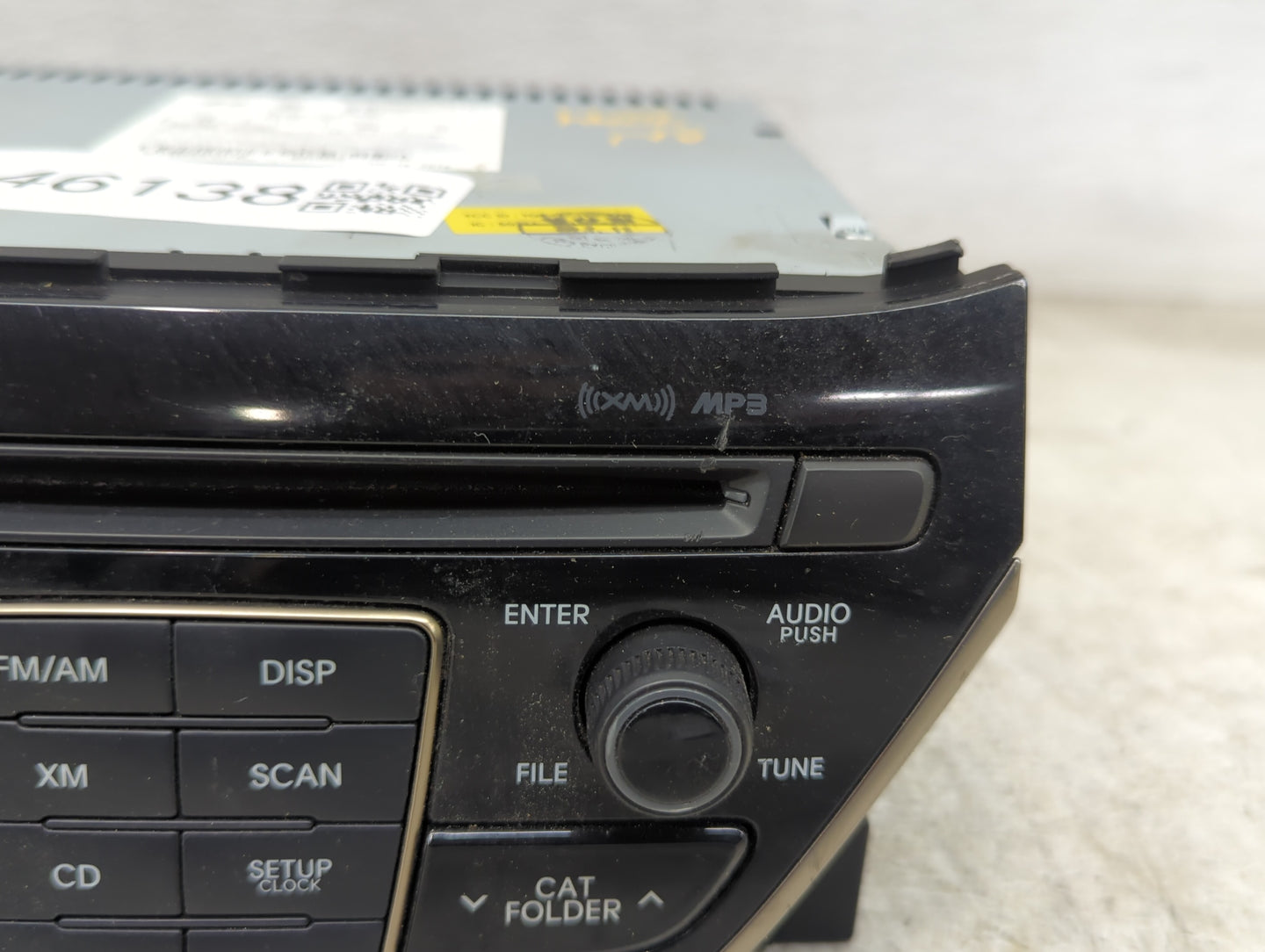 2013 Hyundai Genesis Radio AM FM Cd Player Receiver Replacement P/N:961802M117YHG AC1B0DKAN, TQ8-AC1B0DKAN Fits OEM Used Aut