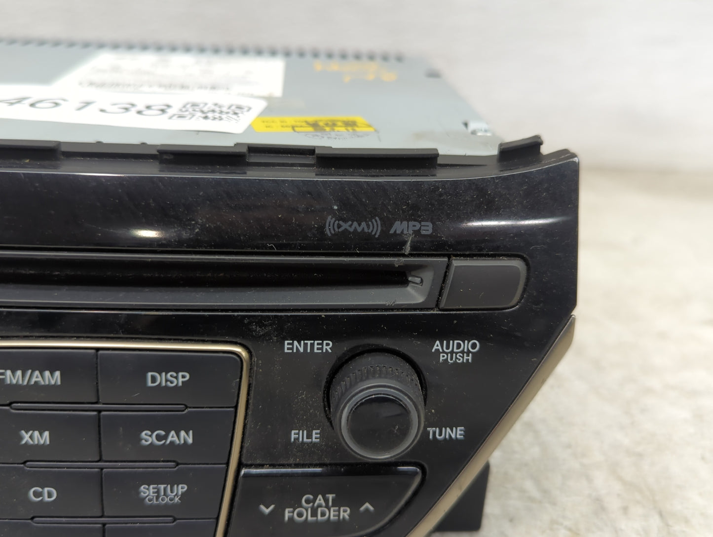 2013 Hyundai Genesis Radio AM FM Cd Player Receiver Replacement P/N:961802M117YHG AC1B0DKAN, TQ8-AC1B0DKAN Fits OEM Used Aut