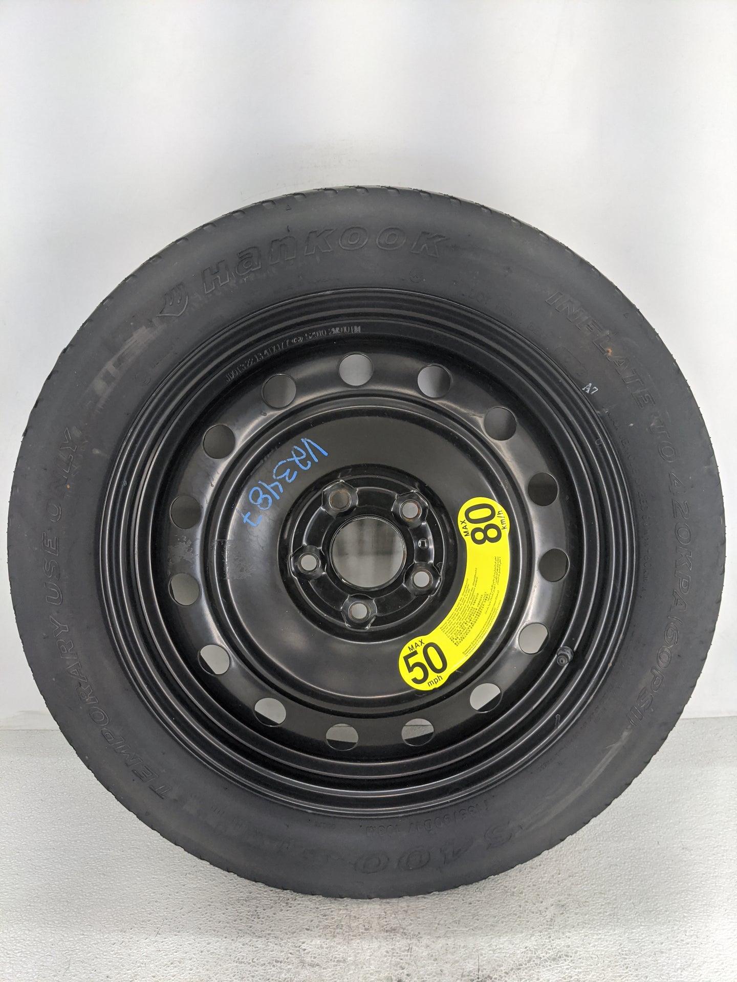 2009-2016 Hyundai Genesis Spare Donut Tire Wheel Rim Oem - Oemusedautoparts1.com