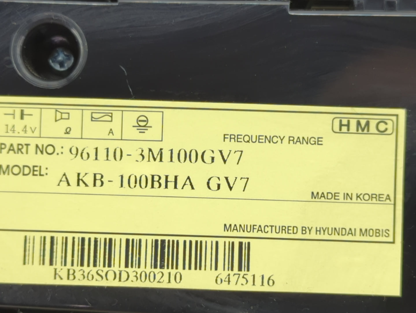 2009-2014 Hyundai Genesis Climate Control Module Temperature AC/Heater Replacement P/N:96110-3M100GV7 Fits OEM Used Auto Par