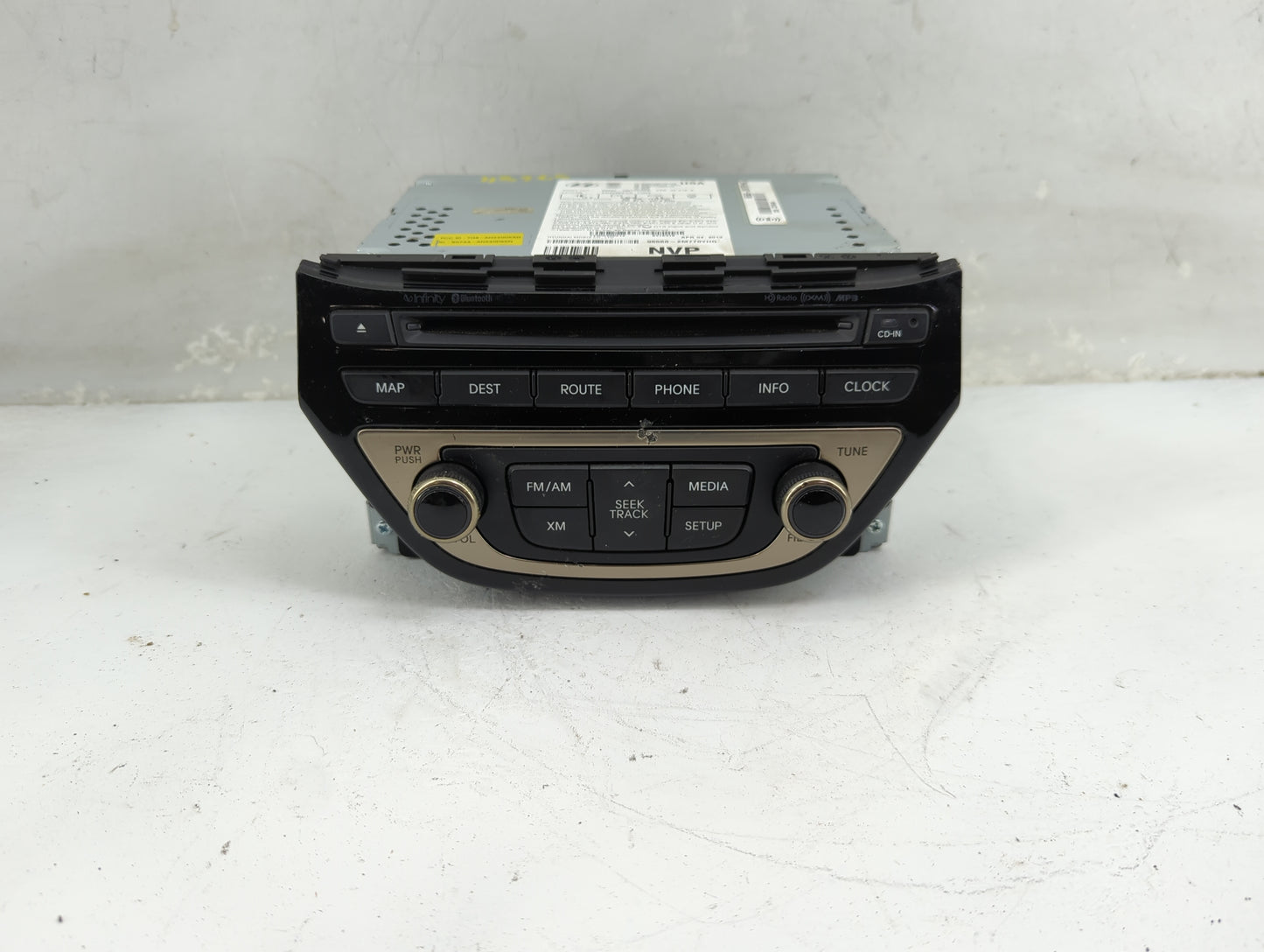 2013-2015 Hyundai Genesis Radio AM FM Cd Player Receiver Replacement P/N:965602M770YHG 96560-2M770YHG Fits Fits 2013 2014 20