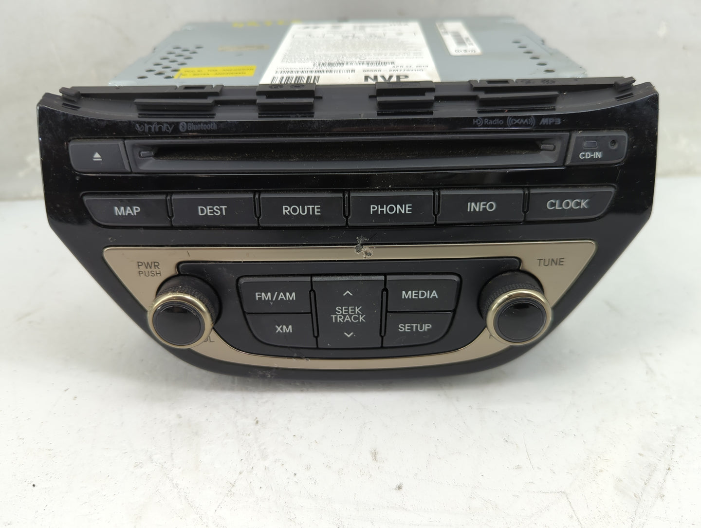 2013-2015 Hyundai Genesis Radio AM FM Cd Player Receiver Replacement P/N:965602M770YHG 96560-2M770YHG Fits Fits 2013 2014 20
