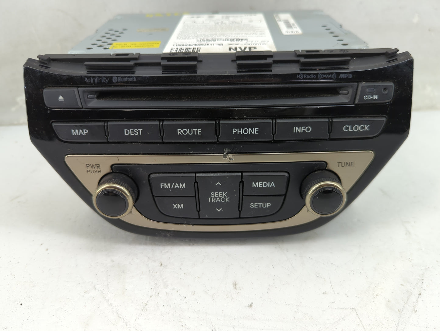 2013-2015 Hyundai Genesis Radio AM FM Cd Player Receiver Replacement P/N:965602M770YHG 96560-2M770YHG Fits Fits 2013 2014 20