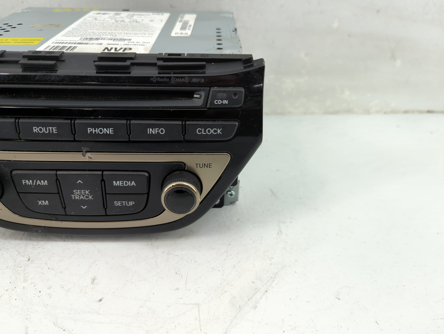 2013-2015 Hyundai Genesis Radio AM FM Cd Player Receiver Replacement P/N:965602M770YHG 96560-2M770YHG Fits Fits 2013 2014 20