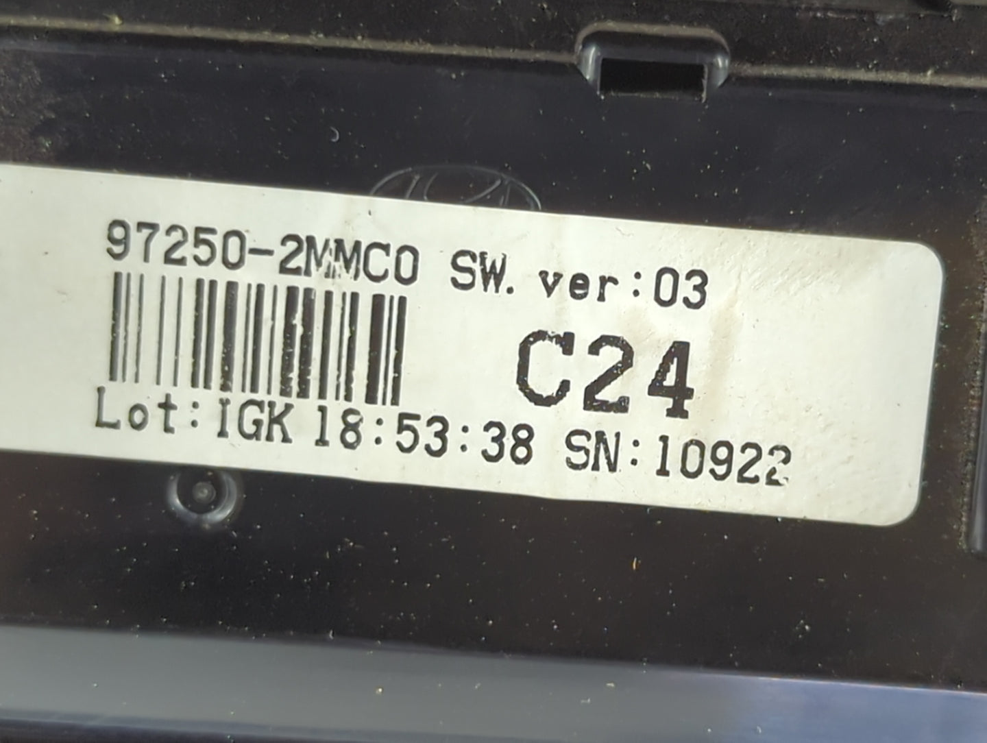 2013-2016 Hyundai Genesis Climate Control Module Temperature AC/Heater Replacement P/N:97250-2MMC0 Fits Fits 2013 2014 2015 