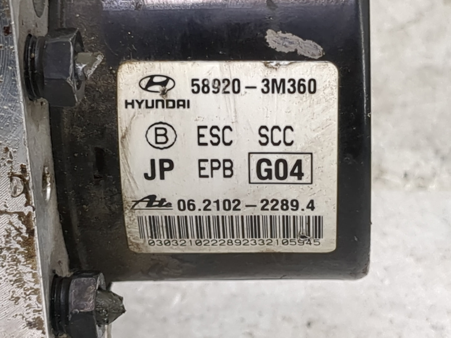2012-2014 Hyundai Genesis ABS Pump Control Module Replacement P/N:58920-3M360 06.2102-2289.4 Fits Fits 2012 2013 2014 OEM Us