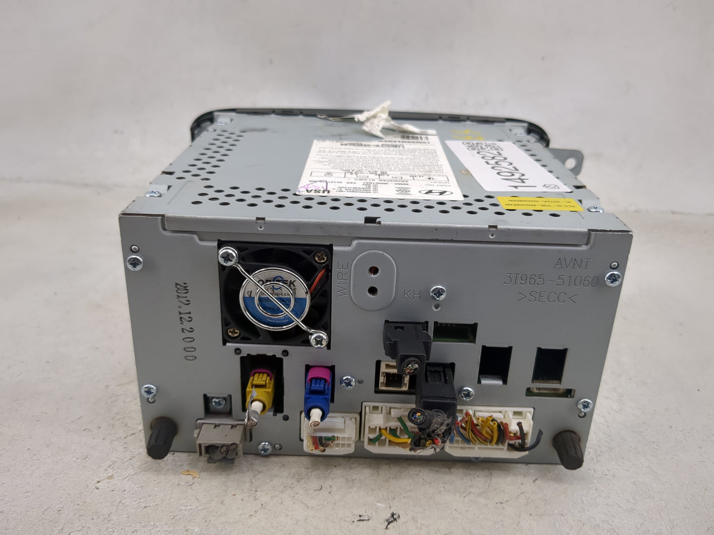 2013 Hyundai Genesis Radio AM FM Cd Player Receiver Replacement P/N:965603M501N87 AN340EPAN, 3T965-51060 Fits OEM Used Auto 