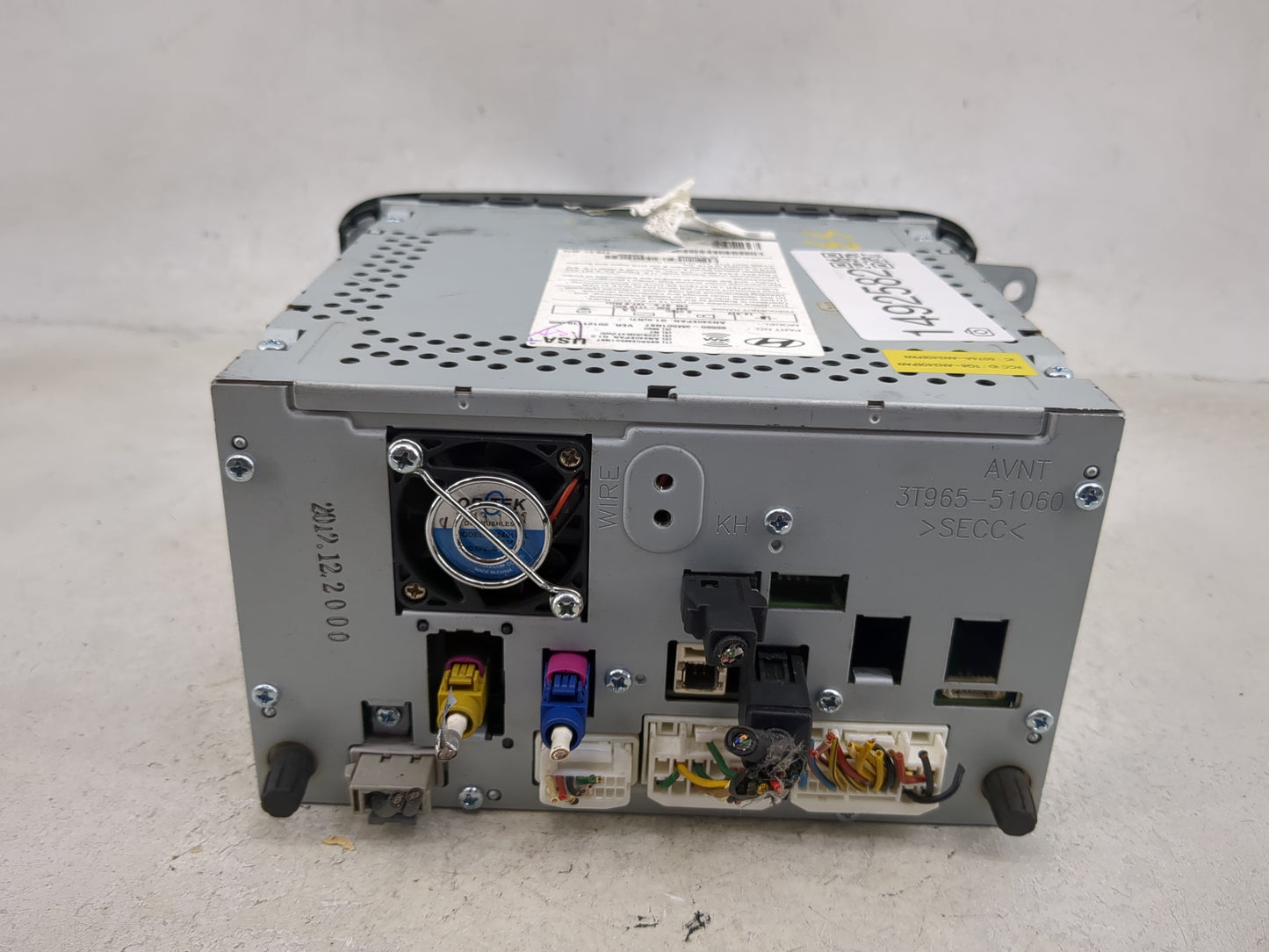 2013 Hyundai Genesis Radio AM FM Cd Player Receiver Replacement P/N:965603M501N87 AN340EPAN, 3T965-51060 Fits OEM Used Auto 