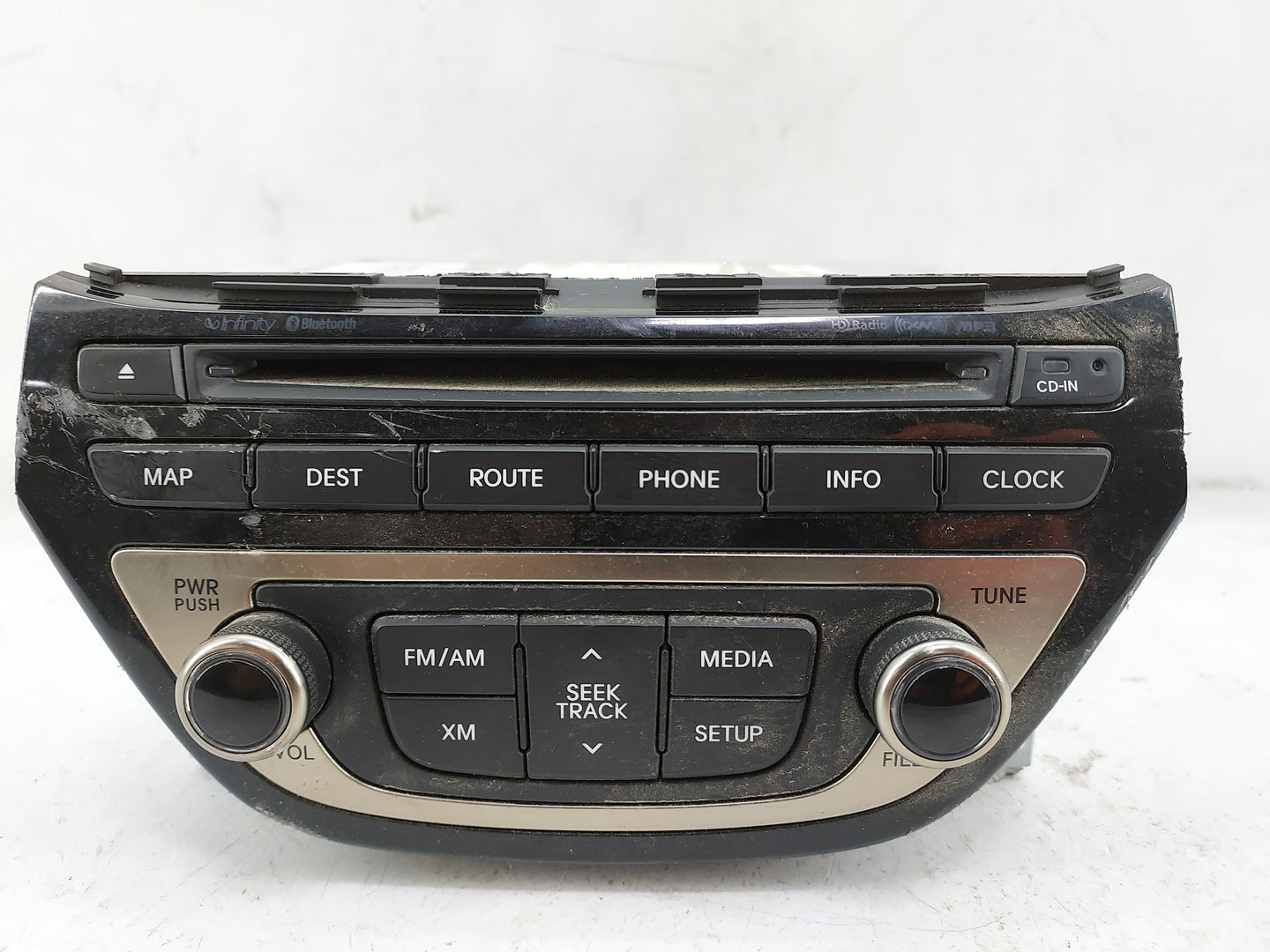 2013-2015 Hyundai Genesis Radio AM FM Cd Player Receiver Replacement P/N:965602M770YHG AN242DKAN Fits Fits 2013 2014 2015 OE
