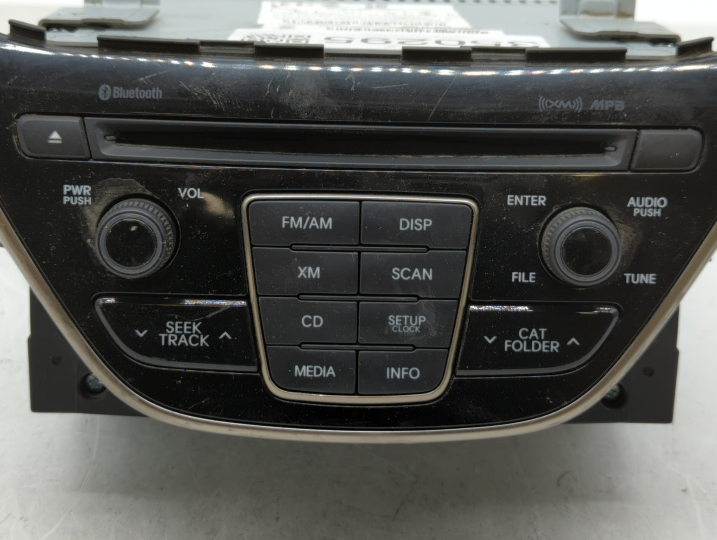 2013 Hyundai Genesis Radio AM FM Cd Player Receiver Replacement P/N:96180-2M117YHG Fits OEM Used Auto Parts - Oemusedautopar