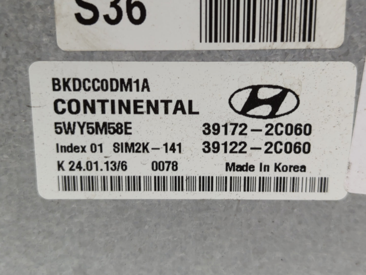 2013-2014 Hyundai Genesis PCM Engine Control Computer ECU ECM PCU OEM P/N:39122-2C060 39172-2C060 Fits Fits 2013 2014 OEM Us