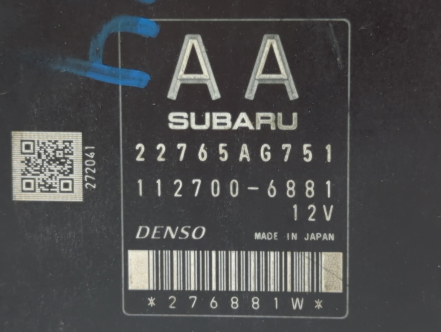 2013-2016 Hyundai Genesis PCM Engine Control Computer ECU ECM PCU OEM P/N:22765AG751 Fits Fits 2013 2014 2015 2016 OEM Used 
