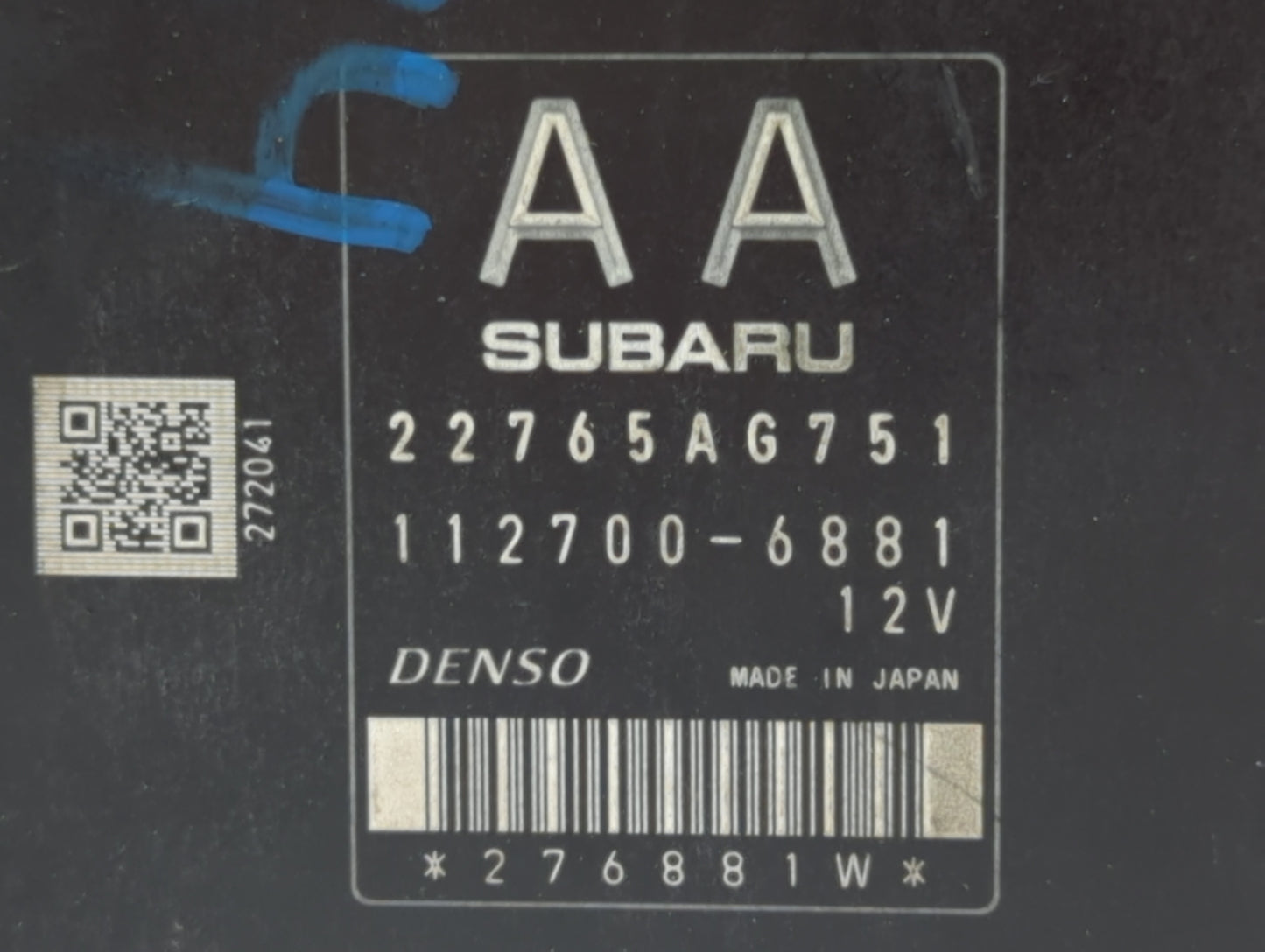 2013-2016 Hyundai Genesis PCM Engine Control Computer ECU ECM PCU OEM P/N:22765AG751 Fits Fits 2013 2014 2015 2016 OEM Used 