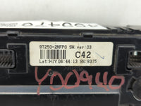 2013-2016 Hyundai Genesis Climate Control Module Temperature AC/Heater Replacement P/N:97250-2MFP1 97250-2MFP0 Fits OEM Used