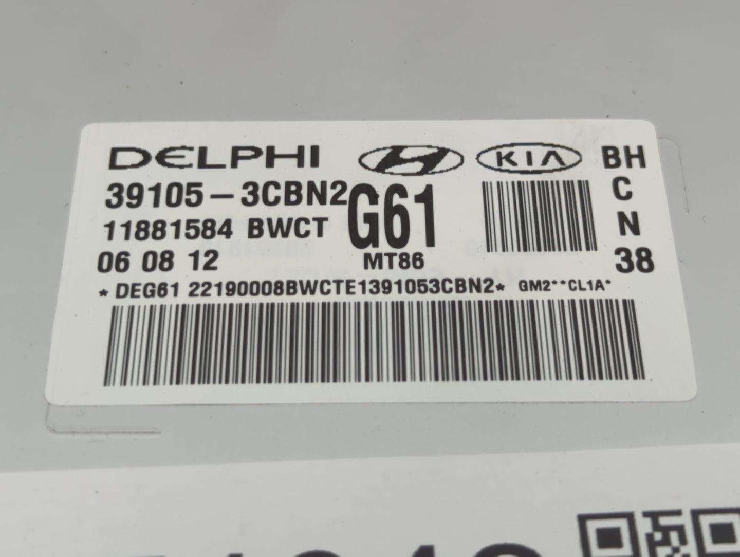 2012-2014 Hyundai Genesis PCM Engine Control Computer ECU ECM PCU OEM P/N:39105-3CBN0 95440-4F221 Fits Fits 2012 2013 2014 O