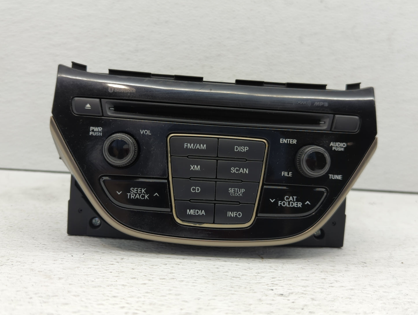 2013 Hyundai Genesis Radio AM FM Cd Player Receiver Replacement P/N:96180-2M117YHG Fits OEM Used Auto Parts - Oemusedautopar