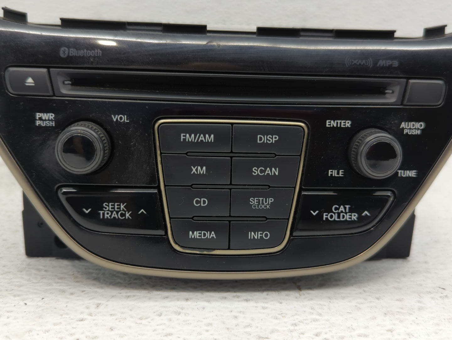 2013 Hyundai Genesis Radio AM FM Cd Player Receiver Replacement P/N:96180-2M117YHG Fits OEM Used Auto Parts - Oemusedautopar