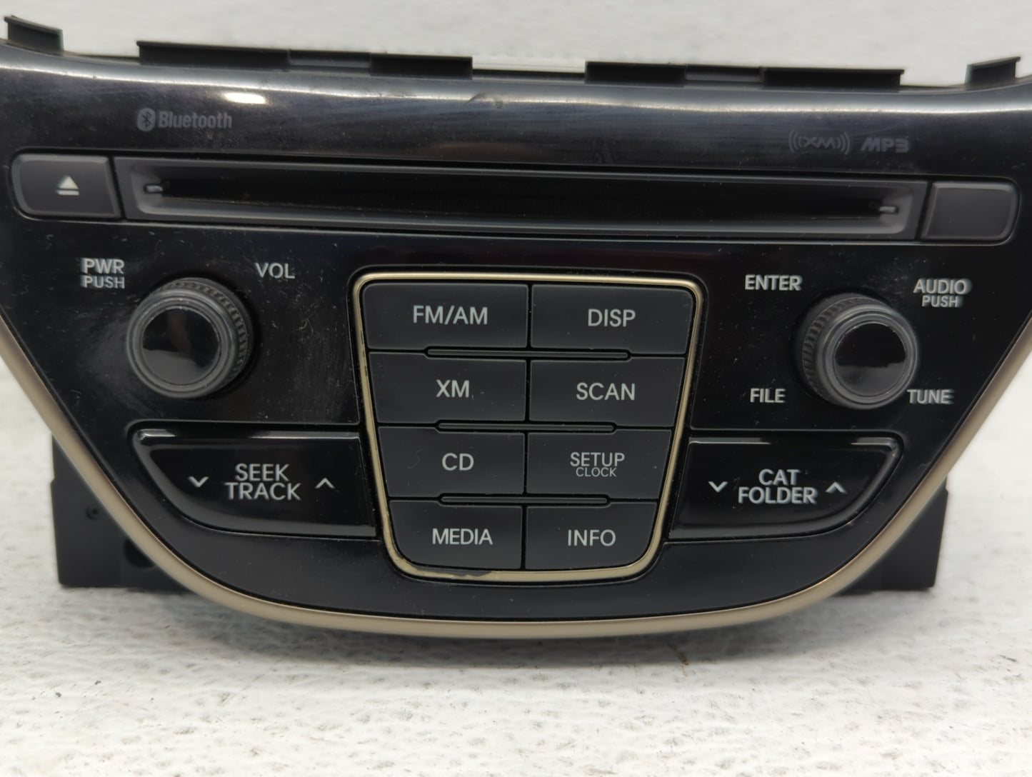 2013 Hyundai Genesis Radio AM FM Cd Player Receiver Replacement P/N:96180-2M117YHG Fits OEM Used Auto Parts - Oemusedautopar