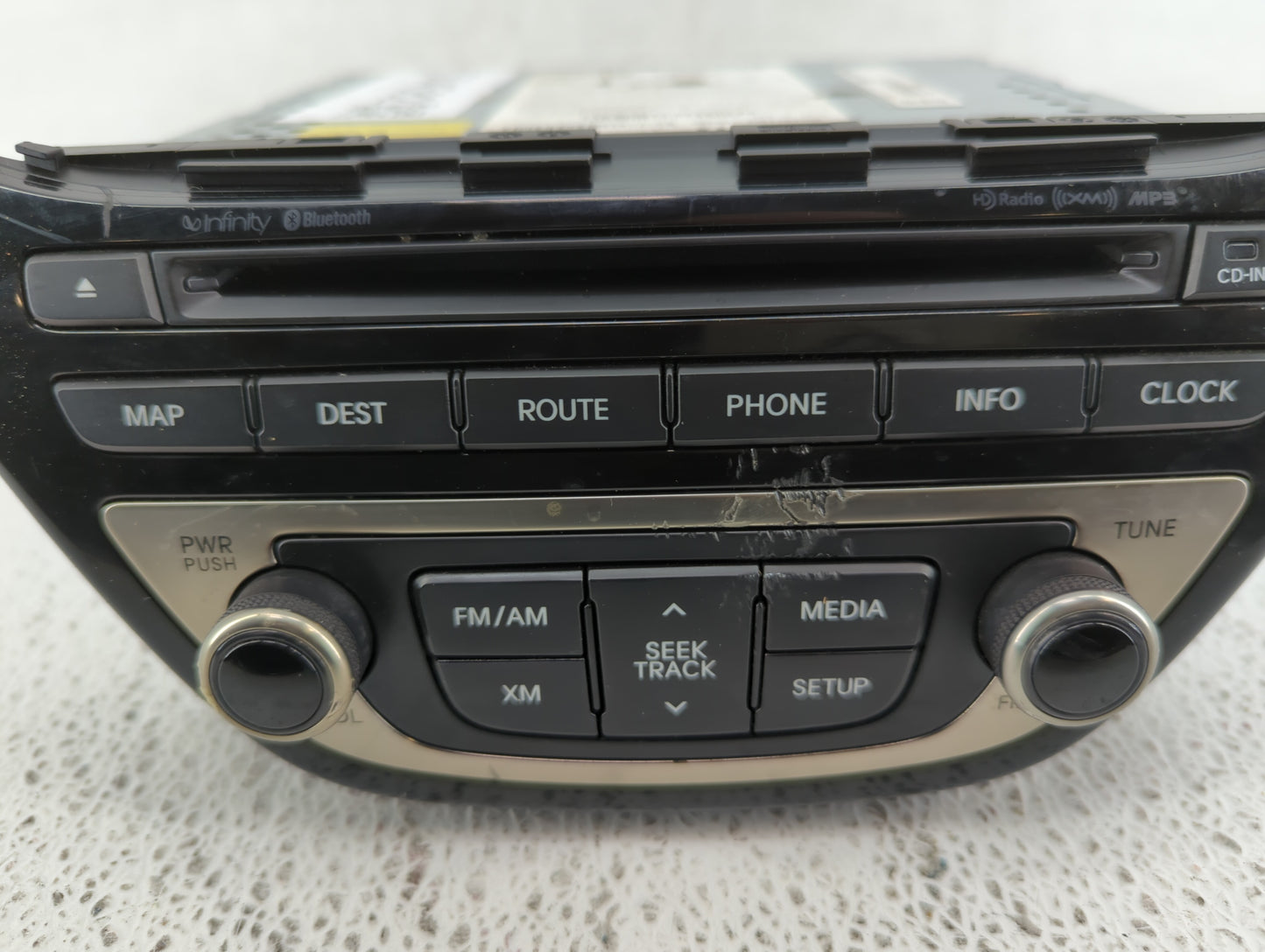 2013-2015 Hyundai Genesis Radio AM FM Cd Player Receiver Replacement P/N:96560-2M770YHG Fits Fits 2013 2014 2015 OEM Used Au