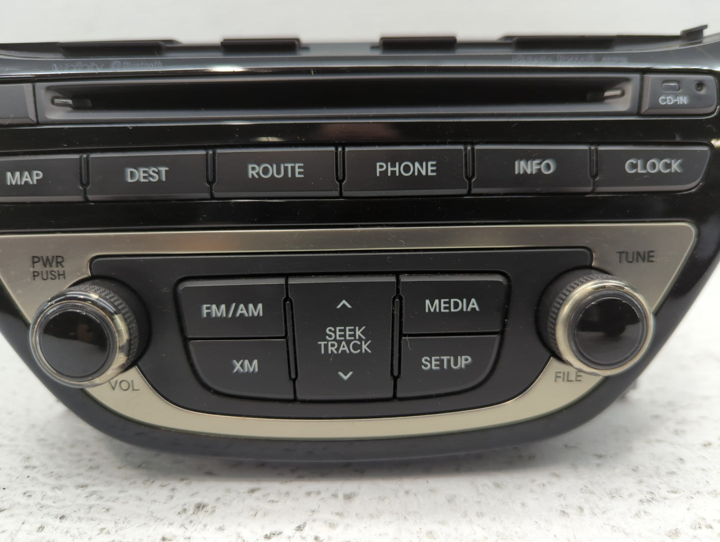 2013-2015 Hyundai Genesis Radio AM FM Cd Player Receiver Replacement P/N:96560-2M770YHG Fits Fits 2013 2014 2015 OEM Used Au