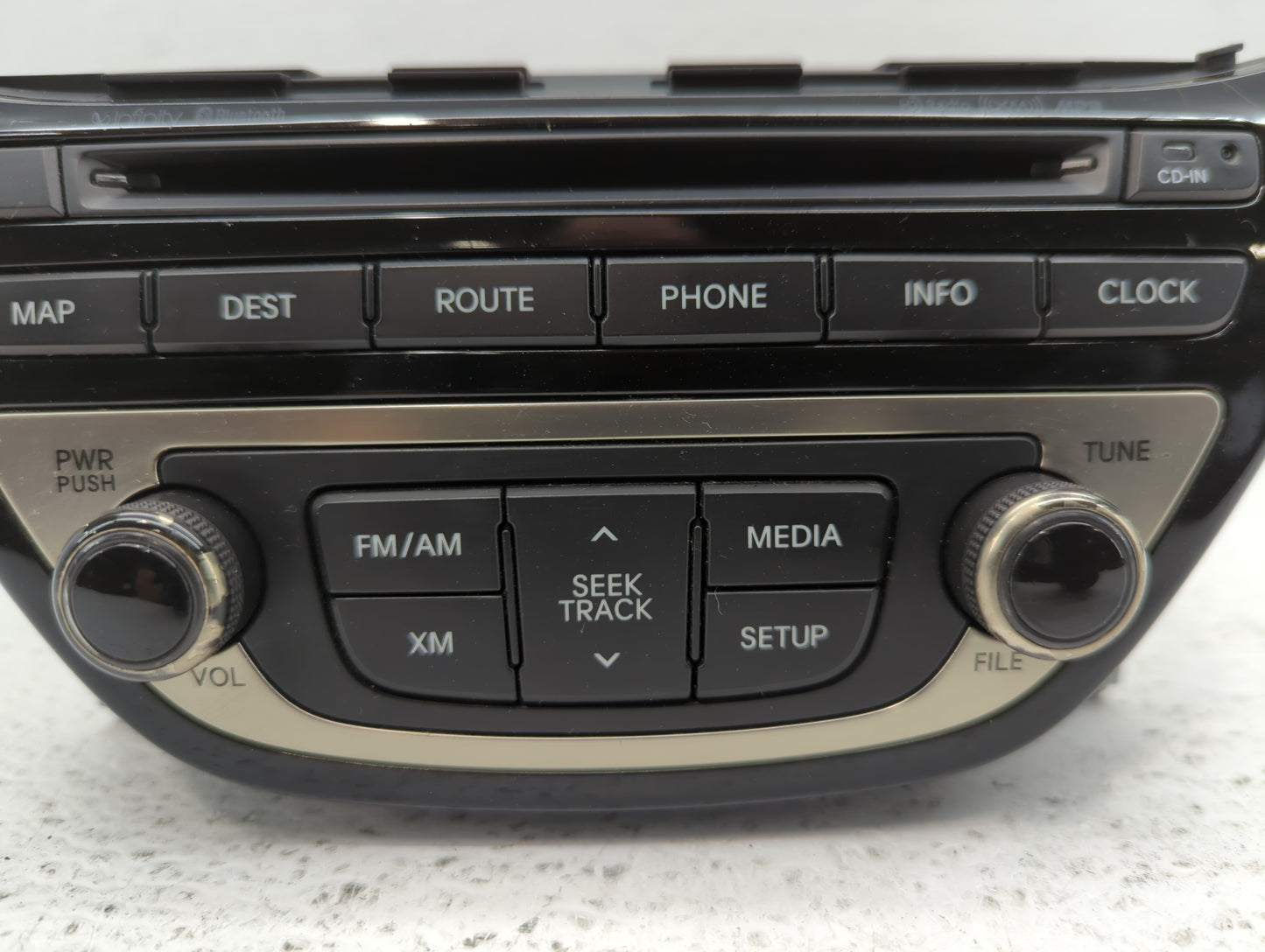 2013-2015 Hyundai Genesis Radio AM FM Cd Player Receiver Replacement P/N:96560-2M770YHG Fits Fits 2013 2014 2015 OEM Used Au
