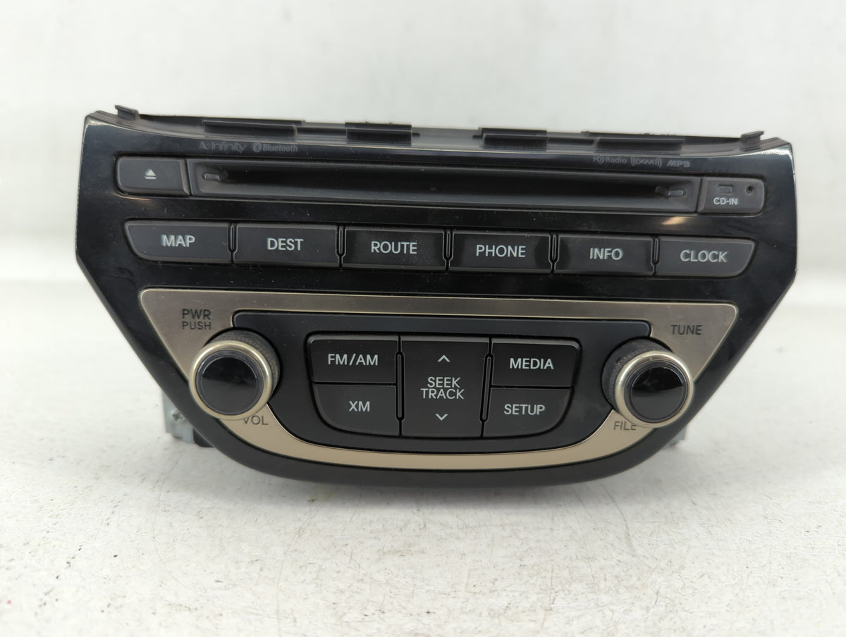 2013-2015 Hyundai Genesis Am Fm Cd Player Radio Receiver 549586 - Oemusedautoparts1.com