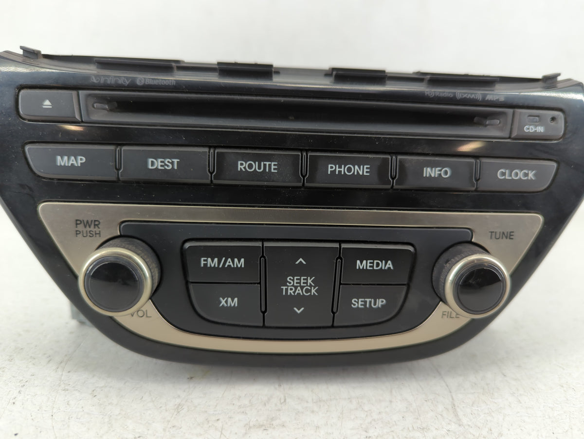 2013-2015 Hyundai Genesis Am Fm Cd Player Radio Receiver 549586 - Oemusedautoparts1.com