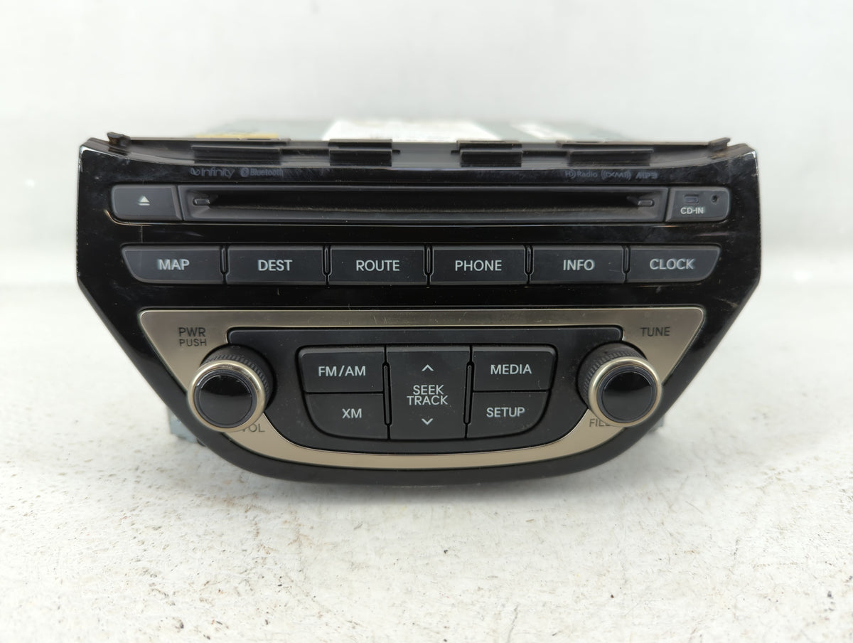 2013-2015 Hyundai Genesis Am Fm Cd Player Radio Receiver 554999 - Oemusedautoparts1.com