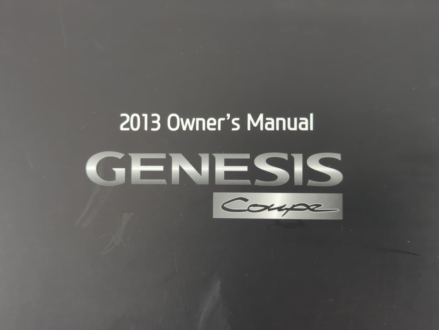 2013 Hyundai Genesis Owners Manual Book Guide P/N:D2M0-EU381 OEM Used Auto Parts - Oemusedautoparts1.com