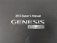 2013 Hyundai Genesis Owners Manual Book Guide P/N:D2M0-EU381 OEM Used Auto Parts - Oemusedautoparts1.com