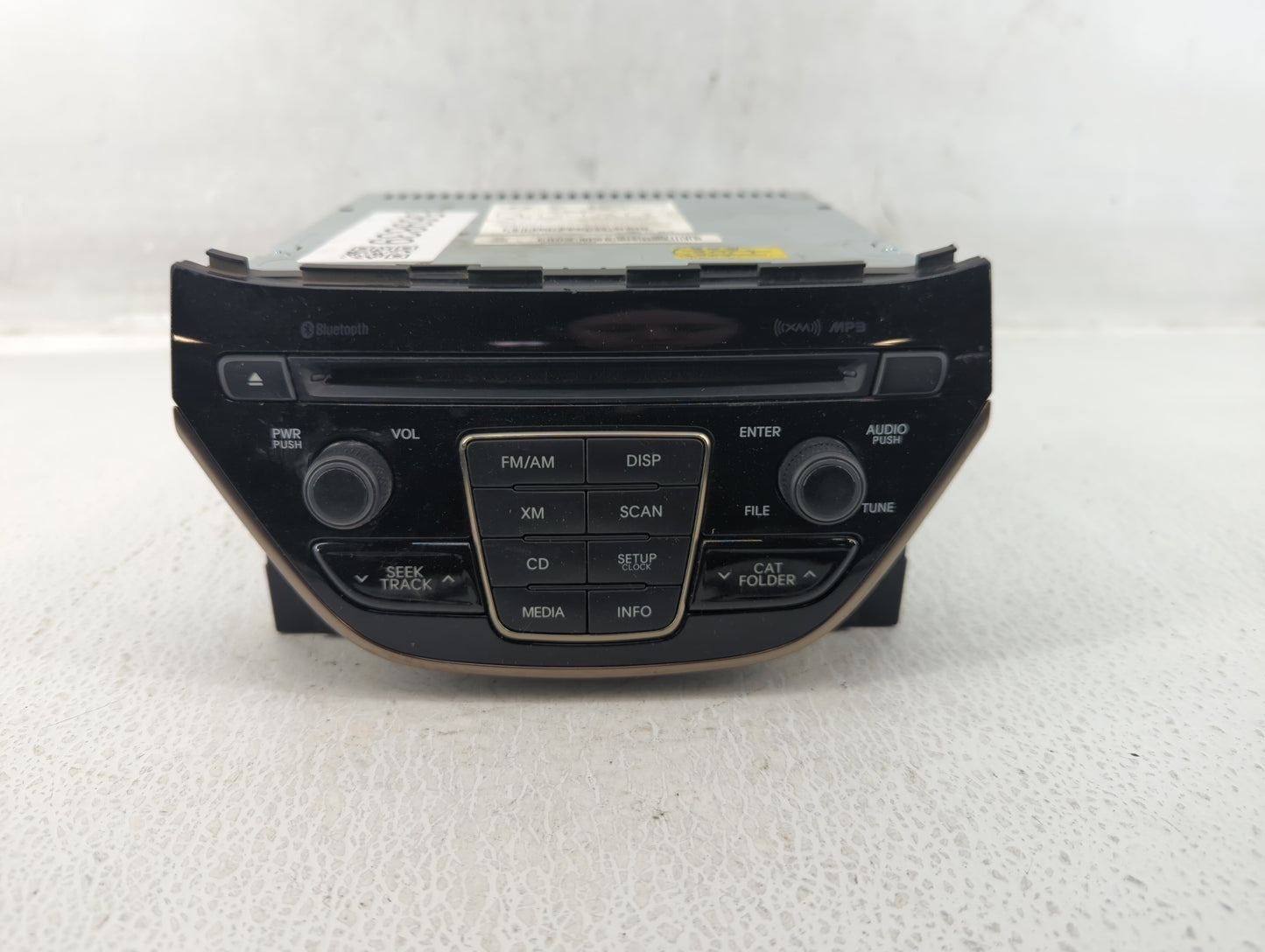 2013 Hyundai Genesis Radio AM FM Cd Player Receiver Replacement P/N:96180-2M117YHG Fits OEM Used Auto Parts - Oemusedautopar