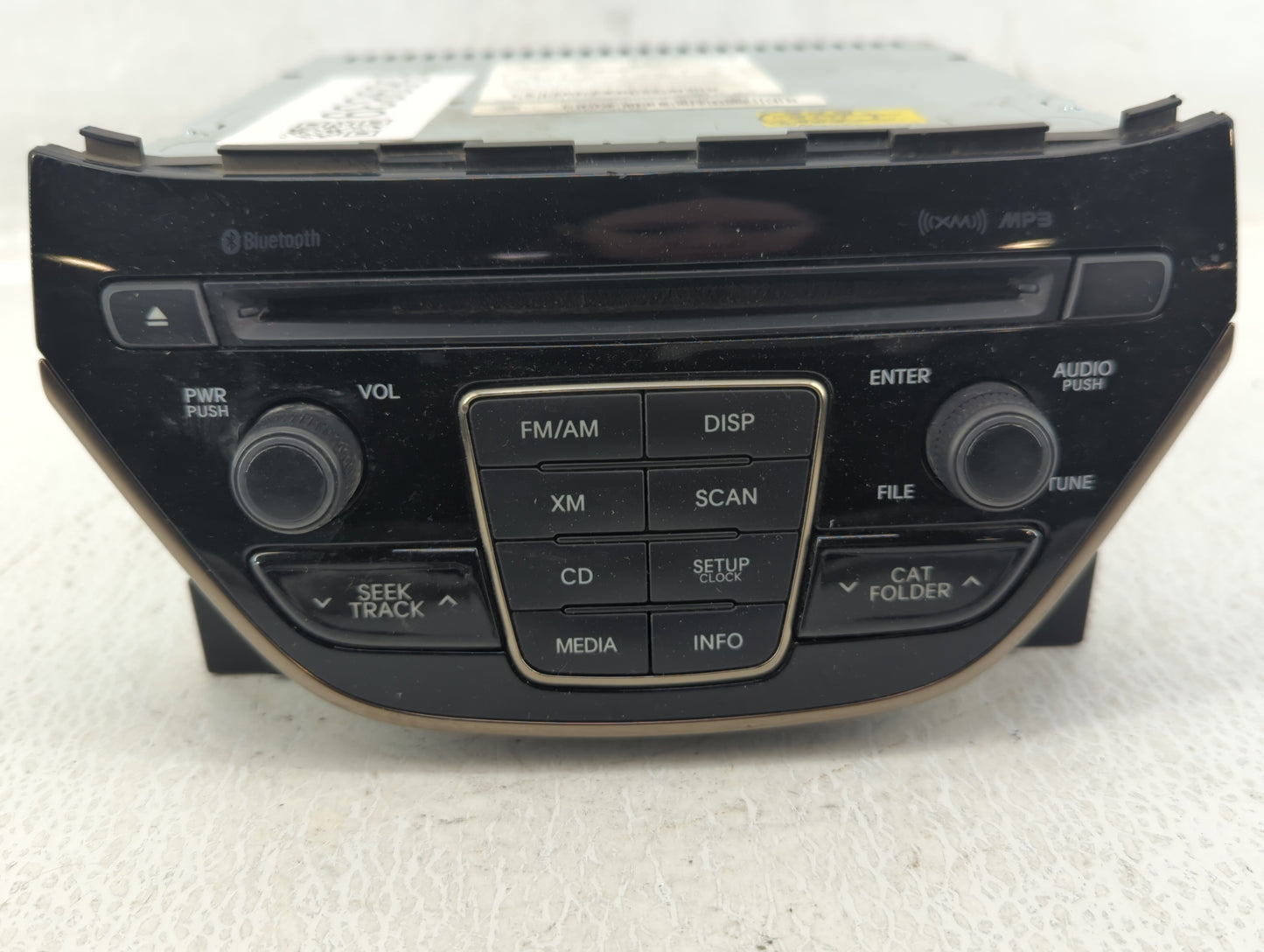 2013 Hyundai Genesis Radio AM FM Cd Player Receiver Replacement P/N:96180-2M117YHG Fits OEM Used Auto Parts - Oemusedautopar