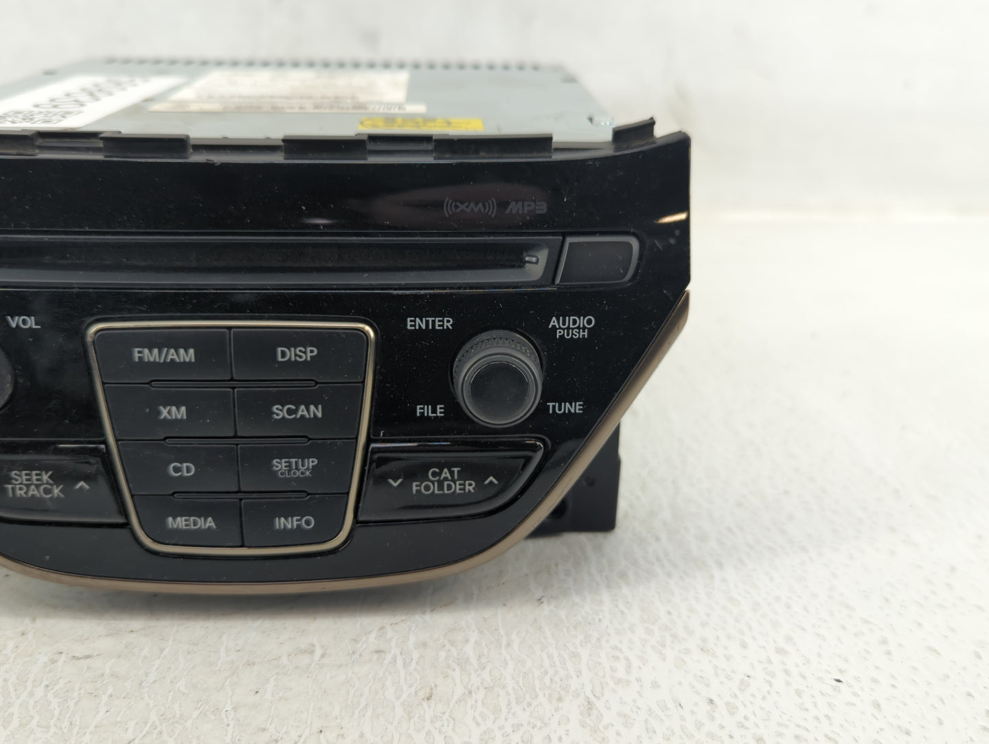 2013 Hyundai Genesis Radio AM FM Cd Player Receiver Replacement P/N:96180-2M117YHG Fits OEM Used Auto Parts - Oemusedautopar