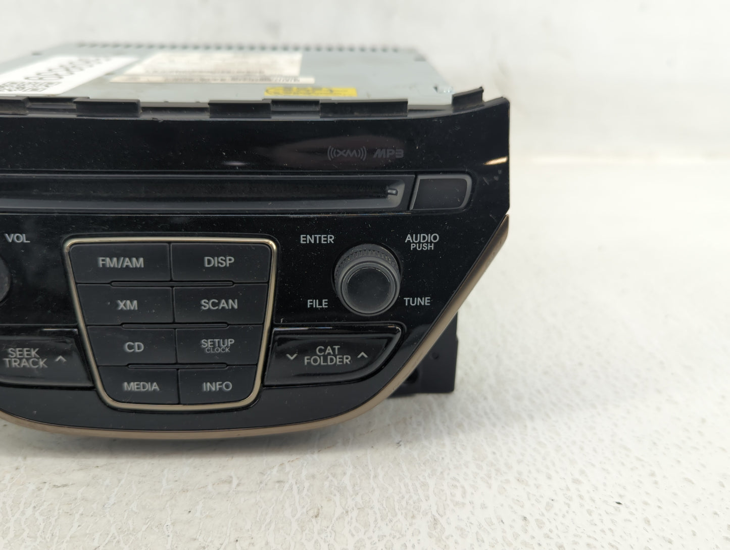 2013 Hyundai Genesis Radio AM FM Cd Player Receiver Replacement P/N:96180-2M117YHG Fits OEM Used Auto Parts - Oemusedautopar