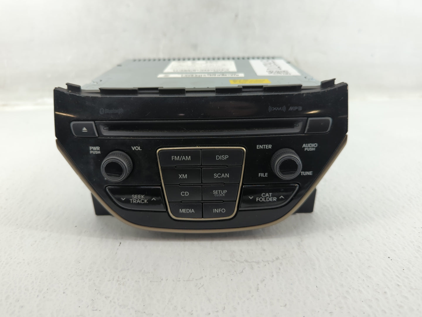 2013 Hyundai Genesis Radio AM FM Cd Player Receiver Replacement P/N:96180-2M117YHG Fits OEM Used Auto Parts - Oemusedautopar