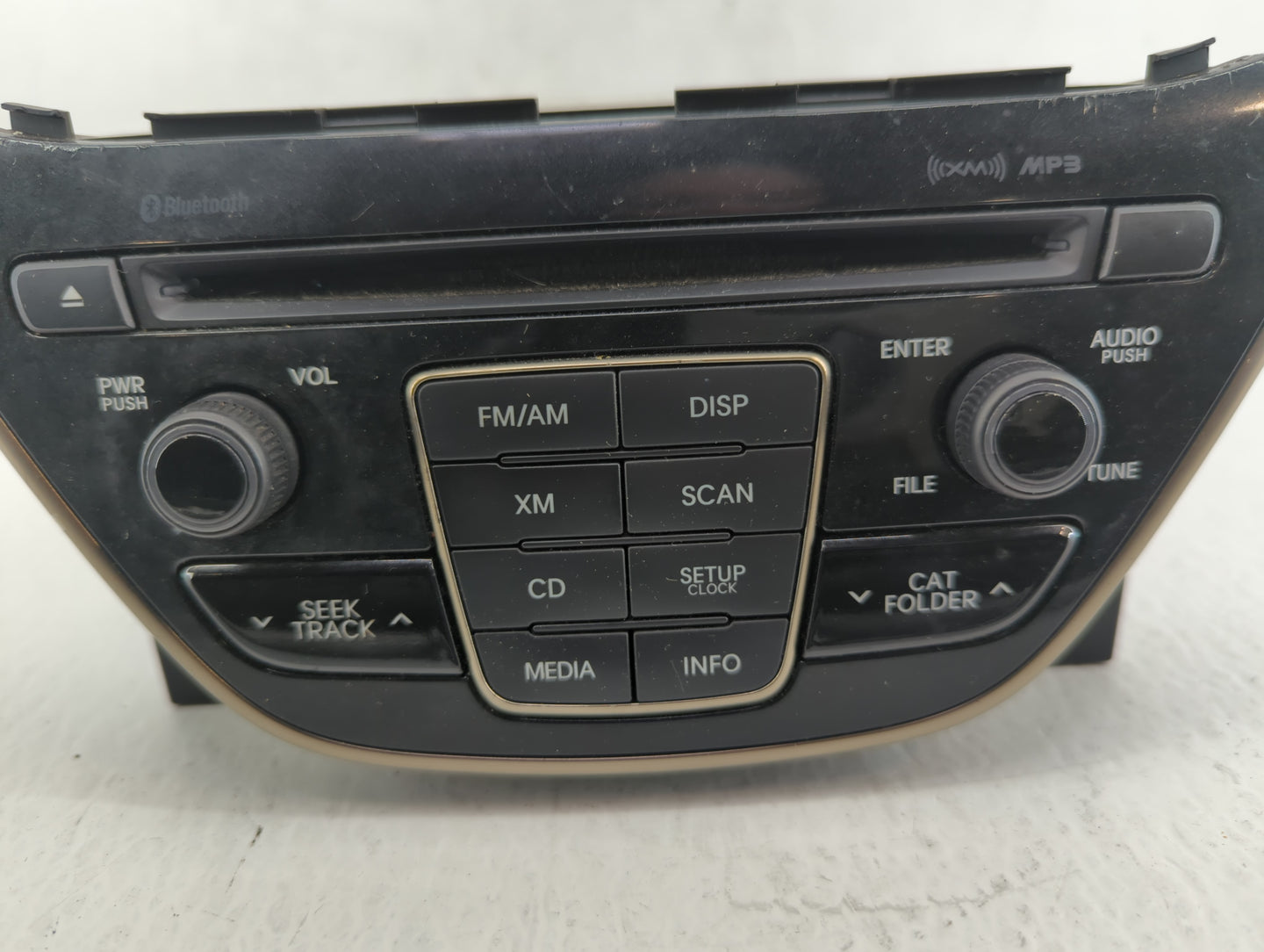 2013 Hyundai Genesis Radio AM FM Cd Player Receiver Replacement P/N:96180-2M117YHG Fits OEM Used Auto Parts - Oemusedautopar