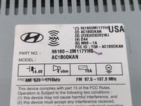 2013 Hyundai Genesis Radio AM FM Cd Player Receiver Replacement P/N:96180-2M117YHG Fits OEM Used Auto Parts - Oemusedautopar