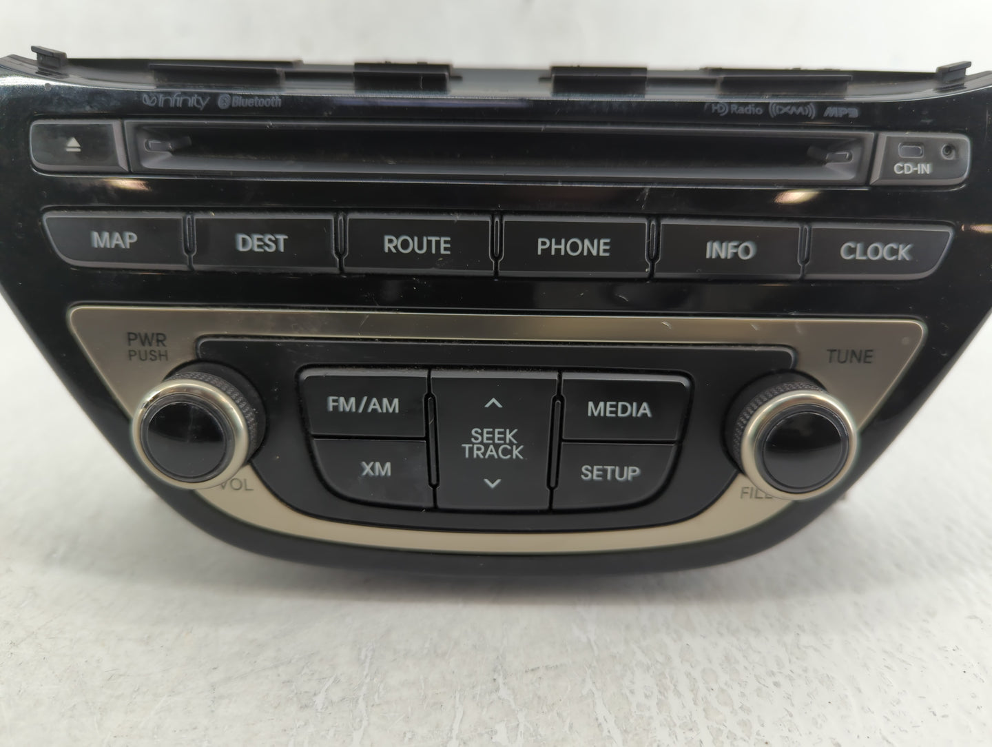2013-2015 Hyundai Genesis Radio AM FM Cd Player Receiver Replacement P/N:96560-2M770YHG Fits Fits 2013 2014 2015 OEM Used Au