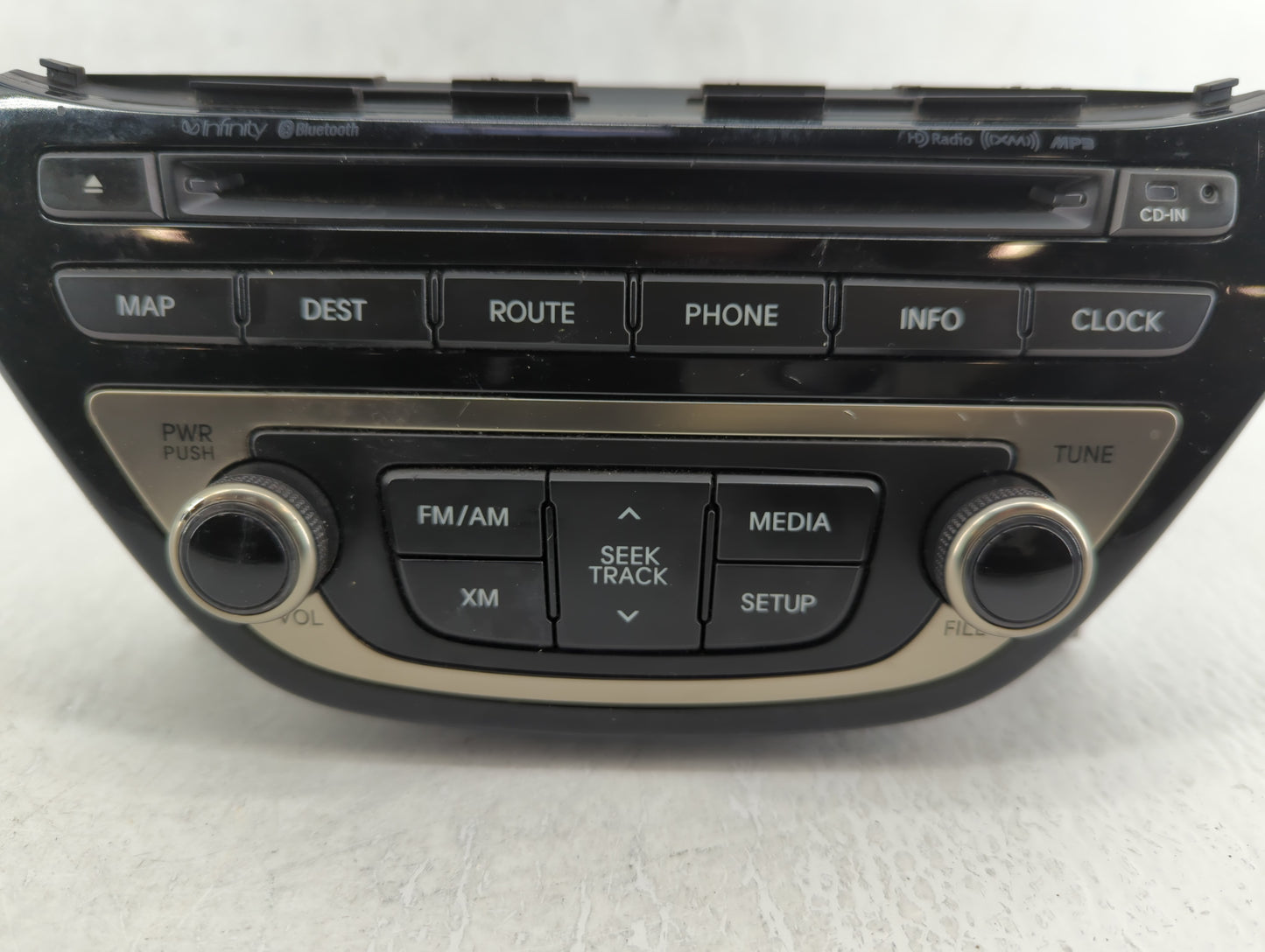 2013-2015 Hyundai Genesis Radio AM FM Cd Player Receiver Replacement P/N:96560-2M770YHG Fits Fits 2013 2014 2015 OEM Used Au