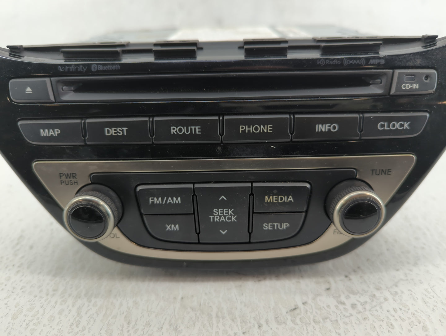 2013-2015 Hyundai Genesis Radio AM FM Cd Player Receiver Replacement P/N:96560-2M770YHG Fits Fits 2013 2014 2015 OEM Used Au