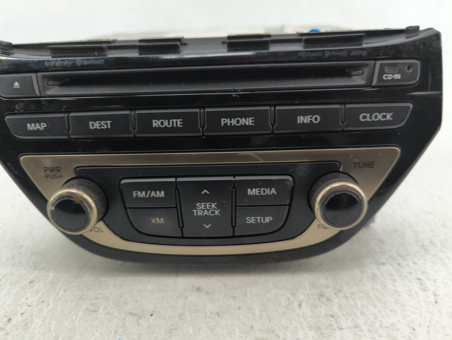 2013-2015 Hyundai Genesis Radio AM FM Cd Player Receiver Replacement P/N:96560-2M760YHG Fits Fits 2013 2014 2015 OEM Used Au