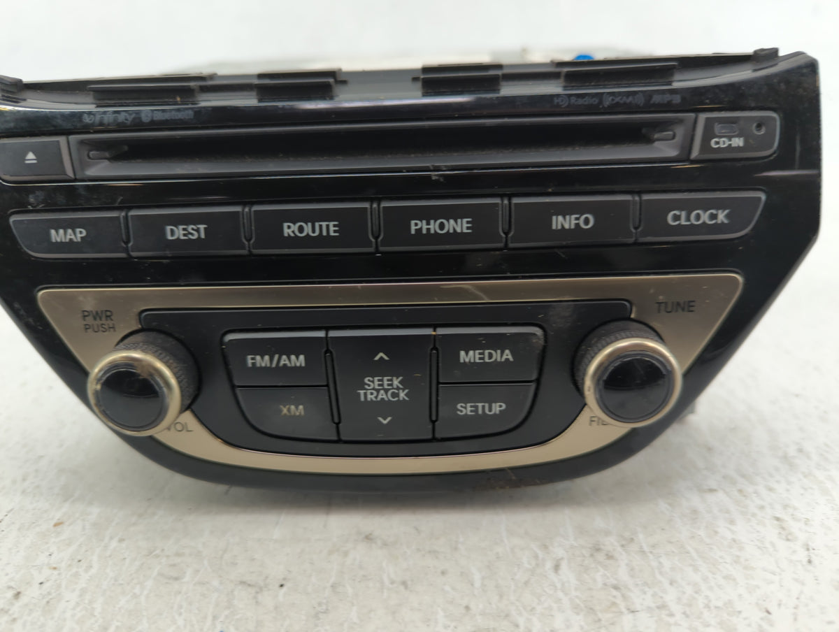 2013-2015 Hyundai Genesis Radio AM FM Cd Player Receiver Replacement P/N:96560-2M760YHG Fits 2013 2014 2015 OEM Used Auto Pa