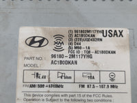 2013-2013 Hyundai Genesis Am Fm Cd Player Radio Receiver - Oemusedautoparts1.com